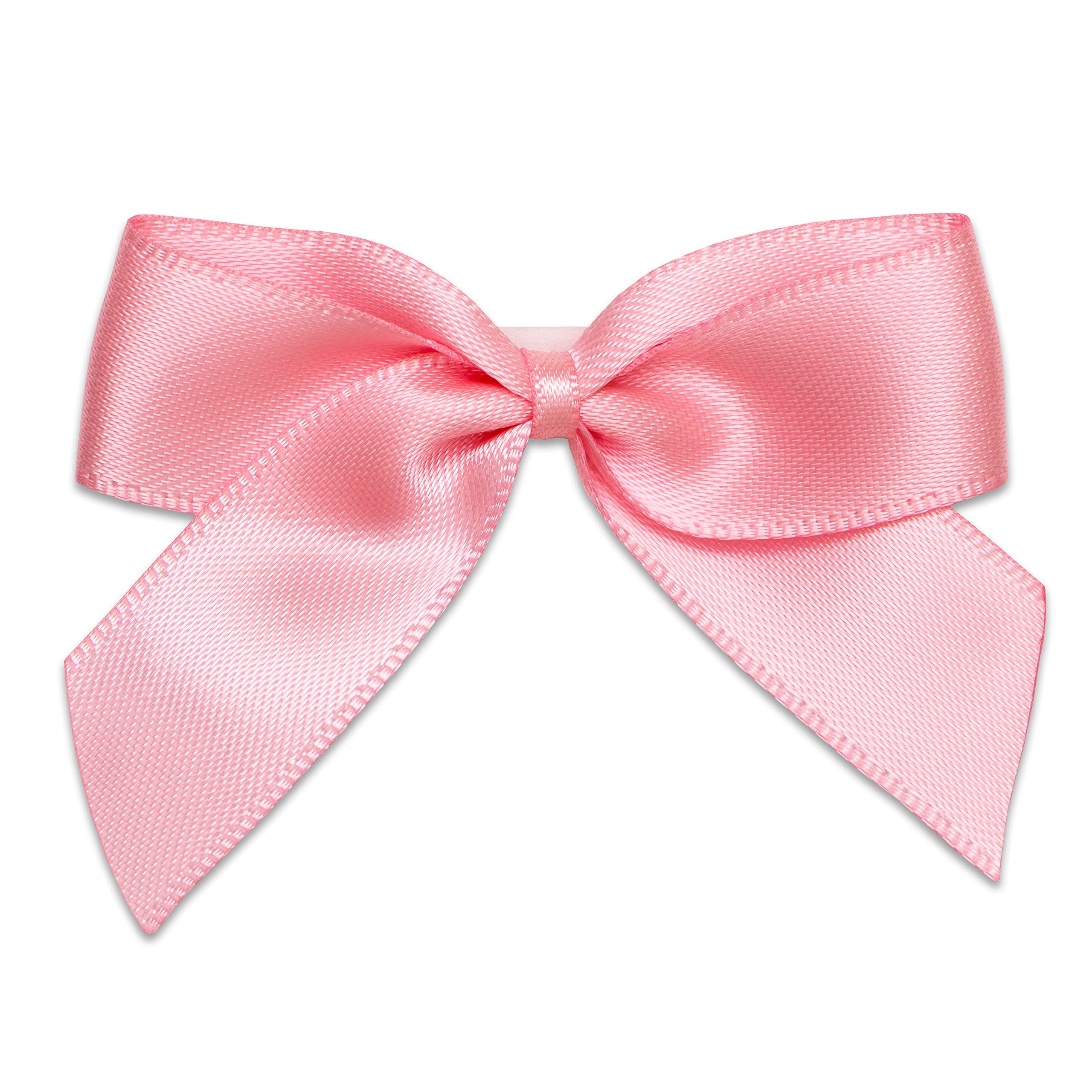 Italian Options Satin Ribbon Bows Self Adhesive 12-Piece Pack, 5 cm Bow Width, Pink