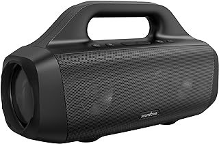 soundcore Anker Motion Boom Bluetooth Speaker with Titanium Audio Drivers, BassUp Technology, IPX7 Water Protection, 24h B...