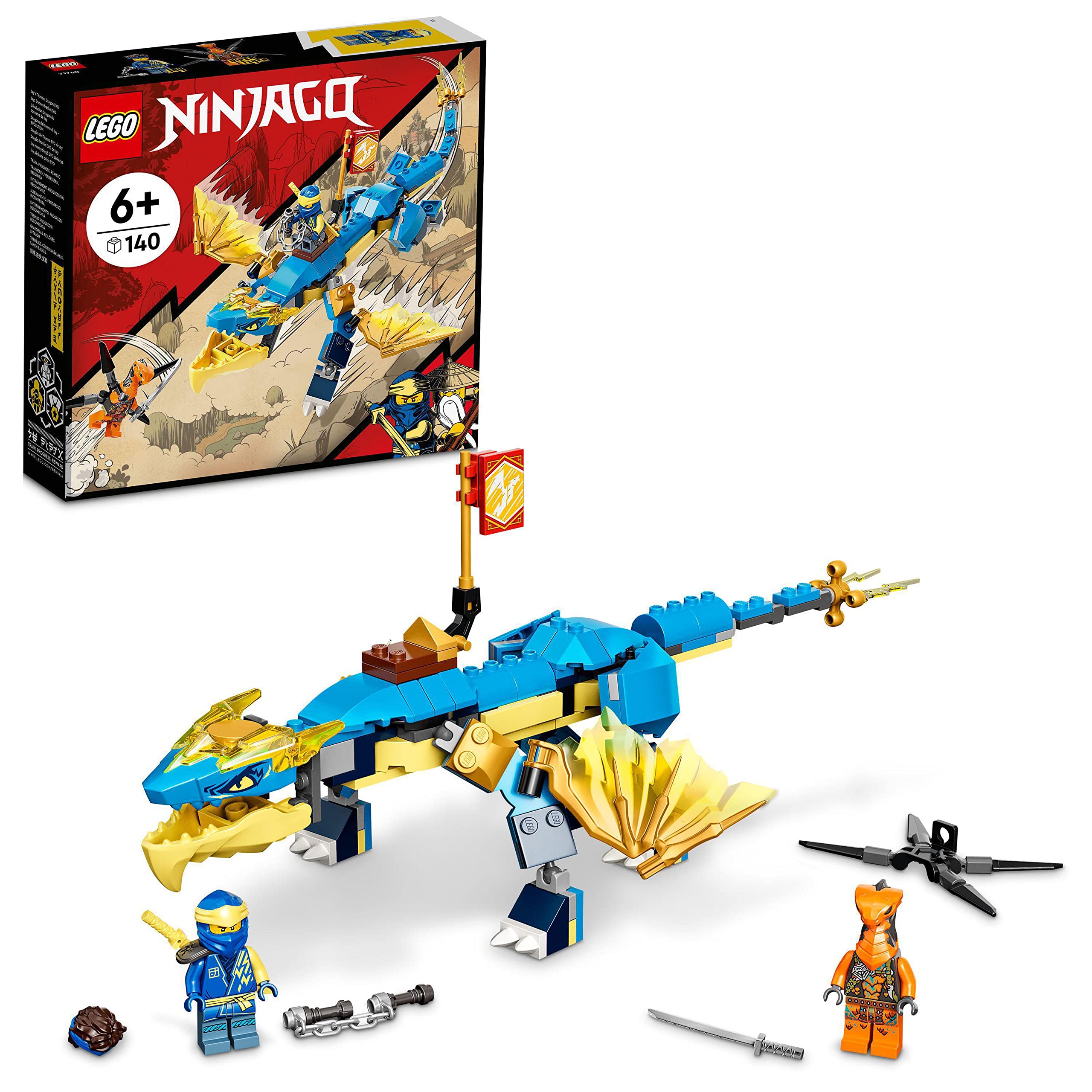 Buy LEGO® NINJAGO® Jay’s Thunder Dragon EVO 71760 Building Kit (140 ...