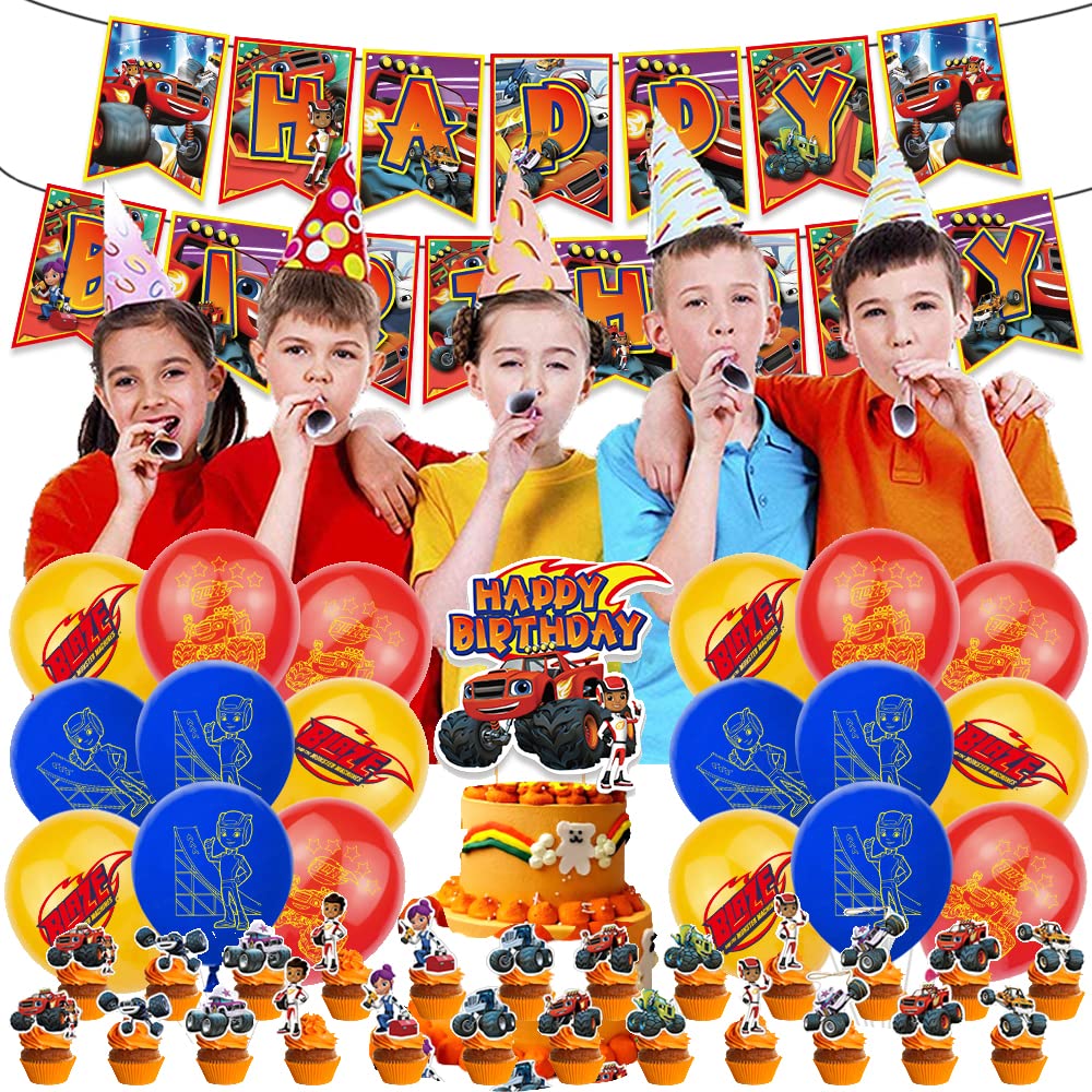 Buy Party Supplies Monster Machines Balloons Blaze and the Monster ...