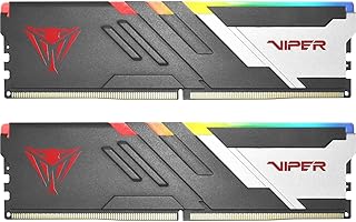 Patriot Viper Venom RGB DDR5 RAM 32GB (2X16GB) 6000MT/s CL30 UDIMM Desktop Gaming Memory Kit - PVVR532G600C30K