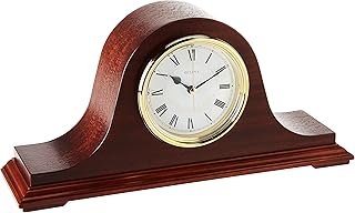 Bulova B1929 Annette II Chiming Clock, Wood, Mahogany