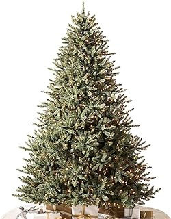 Balsam Hill 9.5ft Pre-Lit Classic Blue Spruce Artificial Christmas Tree with Clear Incandescent Lights