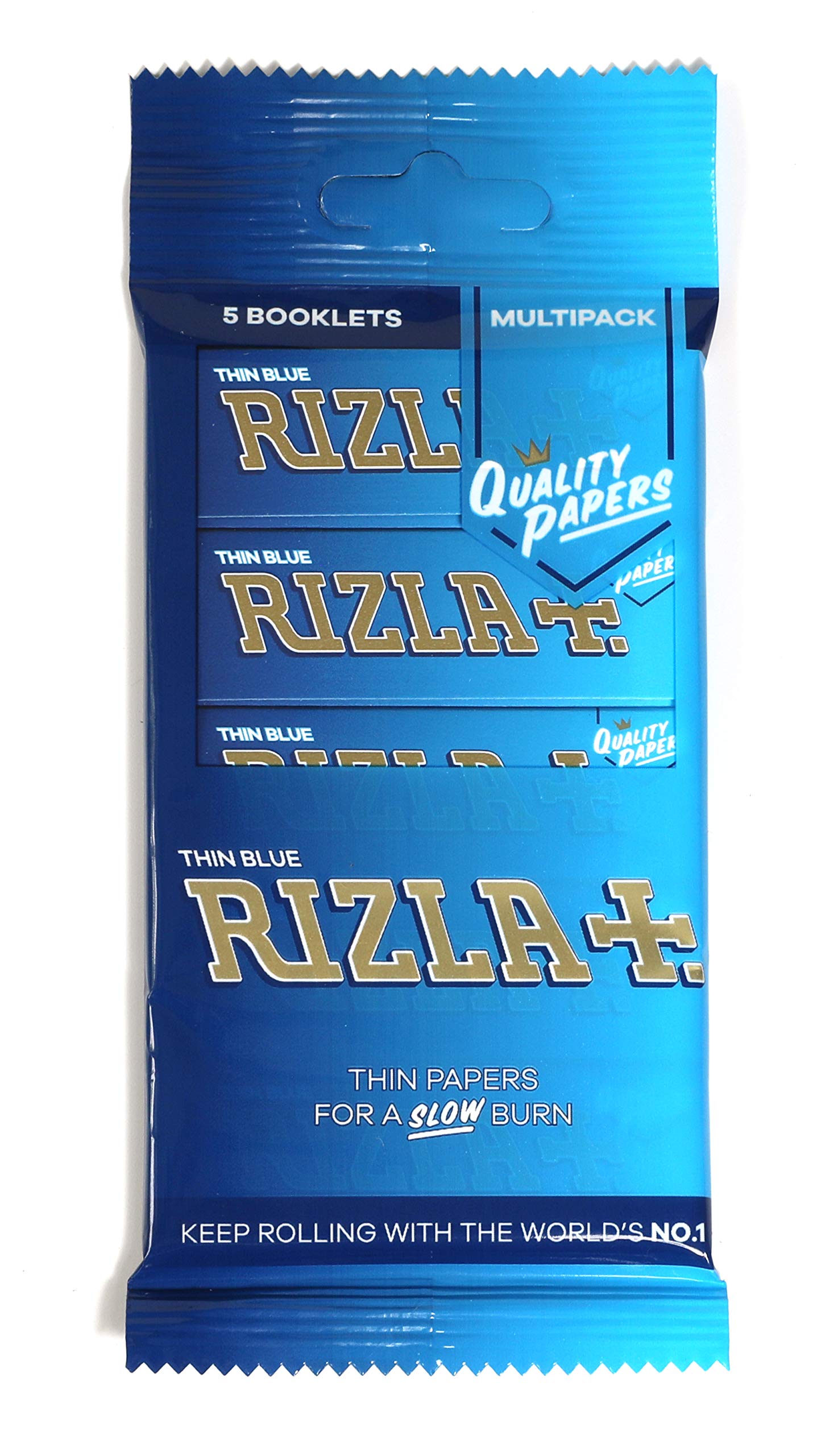 5 booklets - Rizla Blue Regular 70mm Thin Rolling Paper