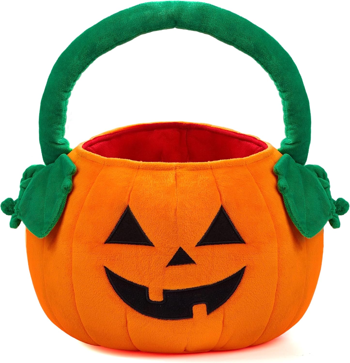 JOYIN Cubo de felpa de calabaza de Halloween de 11 x 13.4 pulgadas, bolsa de dulces con asa para suministros de fiesta, bolsas de regalo para niños Colombia