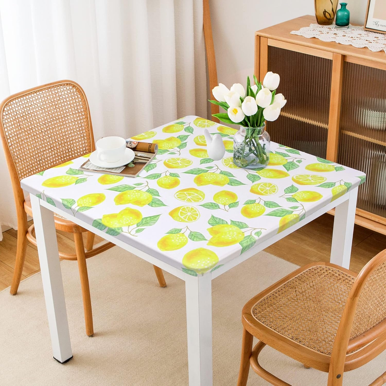 Amazon.com: eeivs Fitted Tablecloth Spandex Eastic Table Cover Square ...