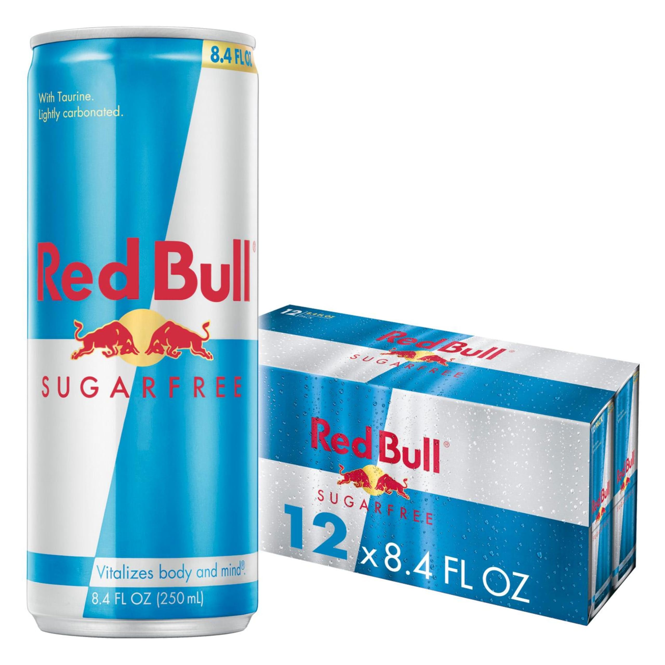 Red BullSugar Free Energy Drink with 80mg Caffeine plus Taurine & B Vitamins, 8.4 Fl Oz, Pack of 12 Cans