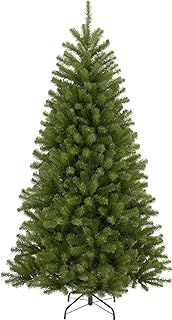 National Tree Company Artificial Full Christmas Tree, Green, North Valley Spruce, Includes Stand, 7.5 Feet