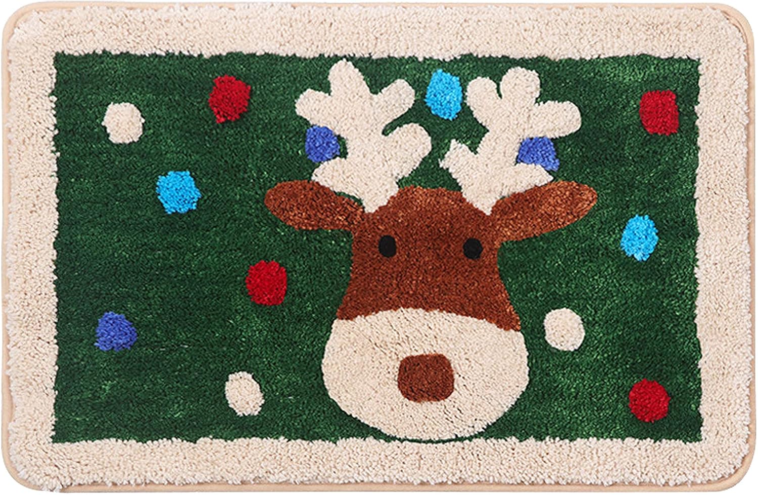 Amazon.com: clothmile Christmas Bath Rug Microfiber Doormat Shaggy Soft ...