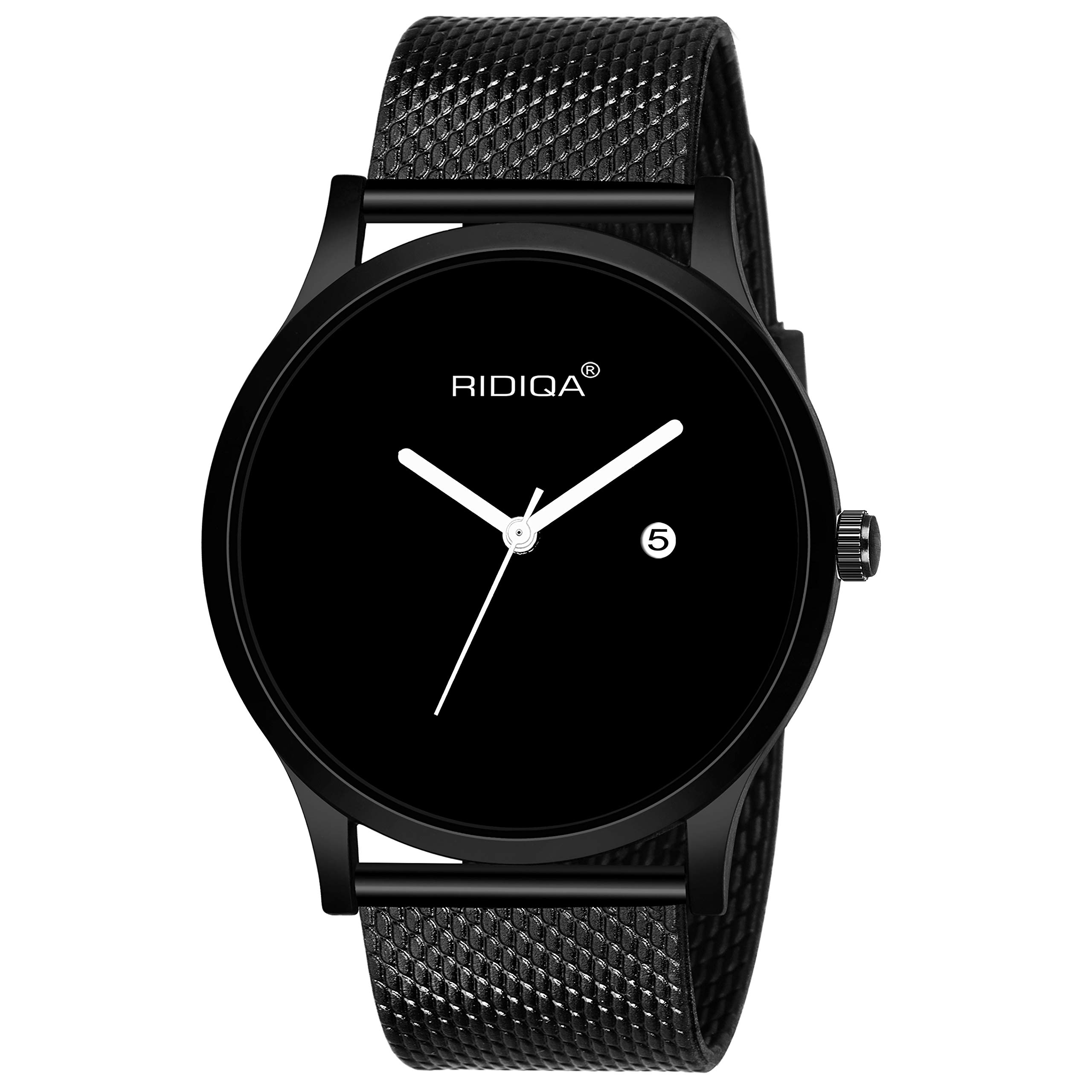 RIDIQABlack Date Dial Watch for Men|Watch for Boys