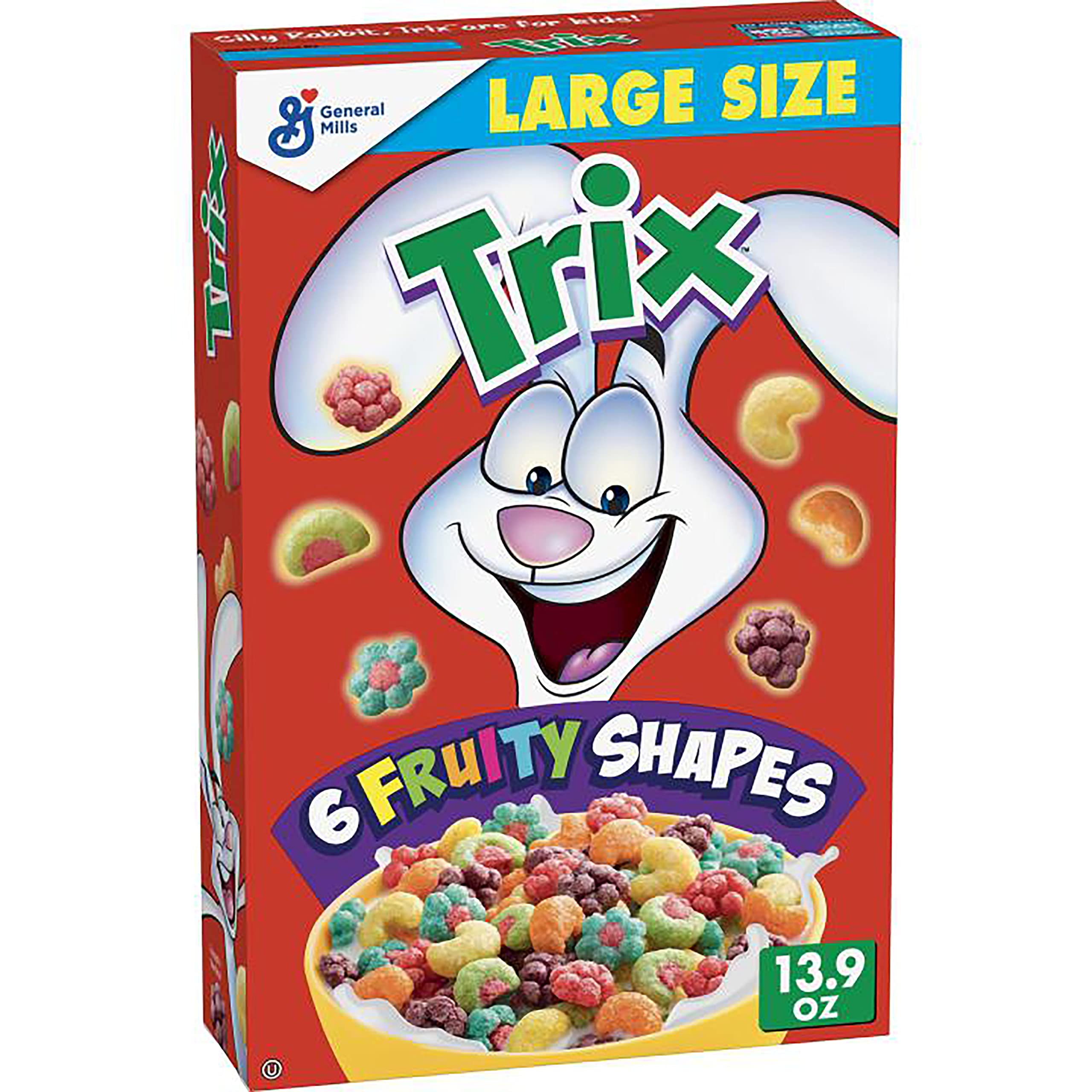 TrixCereal, Fruit Flavored Corn Puffs, 13.9 oz (Pack of 10)