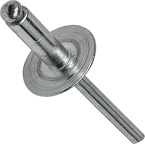 Large Flange Pop Rivets 1/8&#34; x 1/8&#34; All Aluminum Dome Head Blind 4-2 Gap .063&#34; - .125&#34; Quantity 100 by Fastenere