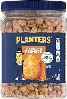 PLANTERS Honey Roasted Peanuts (2.16 lb Container) 6PK