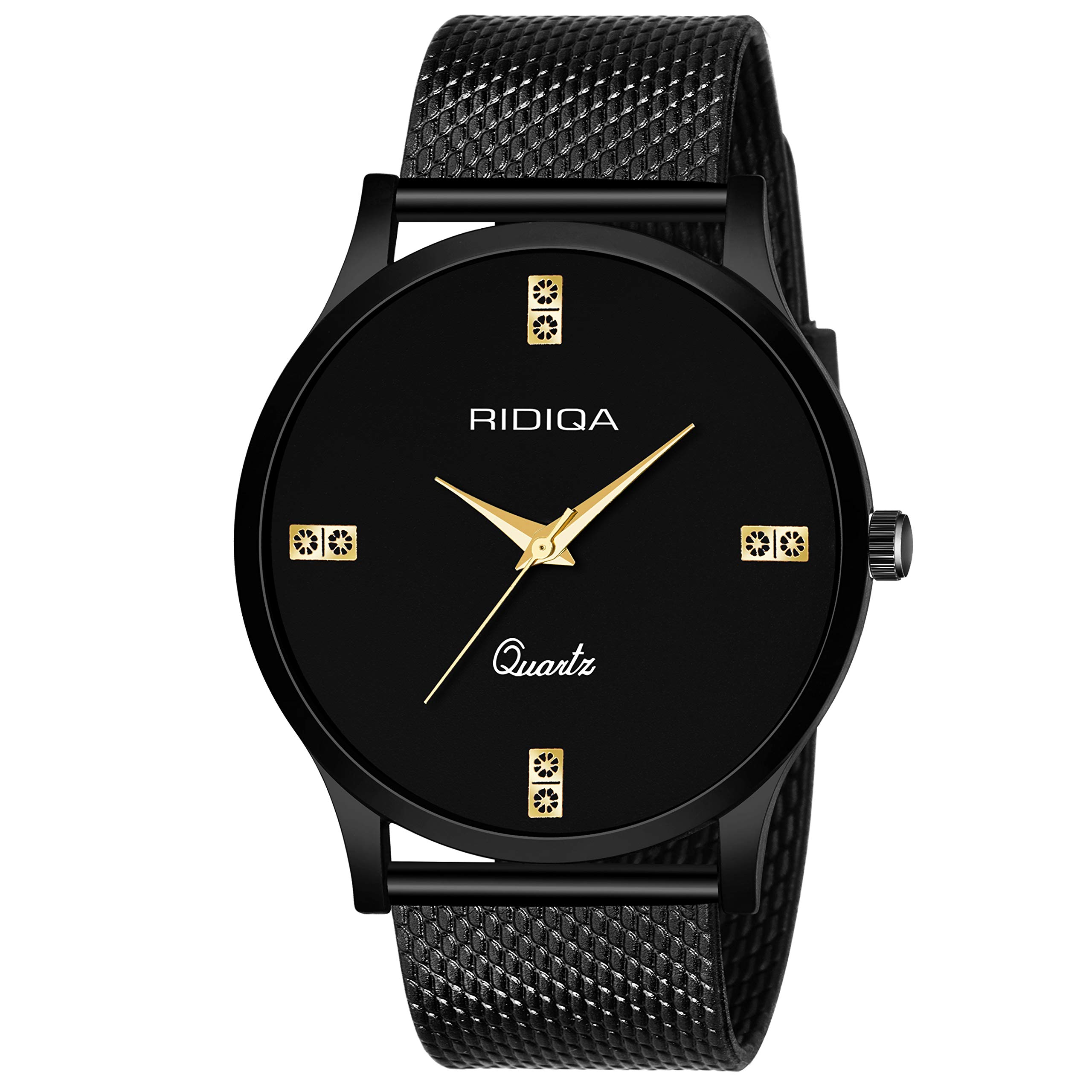 RIDIQA Analogue Black Dial Men's & Boy's Watch