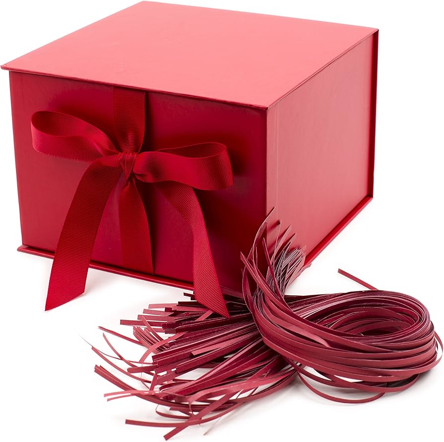 Hallmark Large Solid Color Gift Box (Red) : Amazon.in: Home & Kitchen