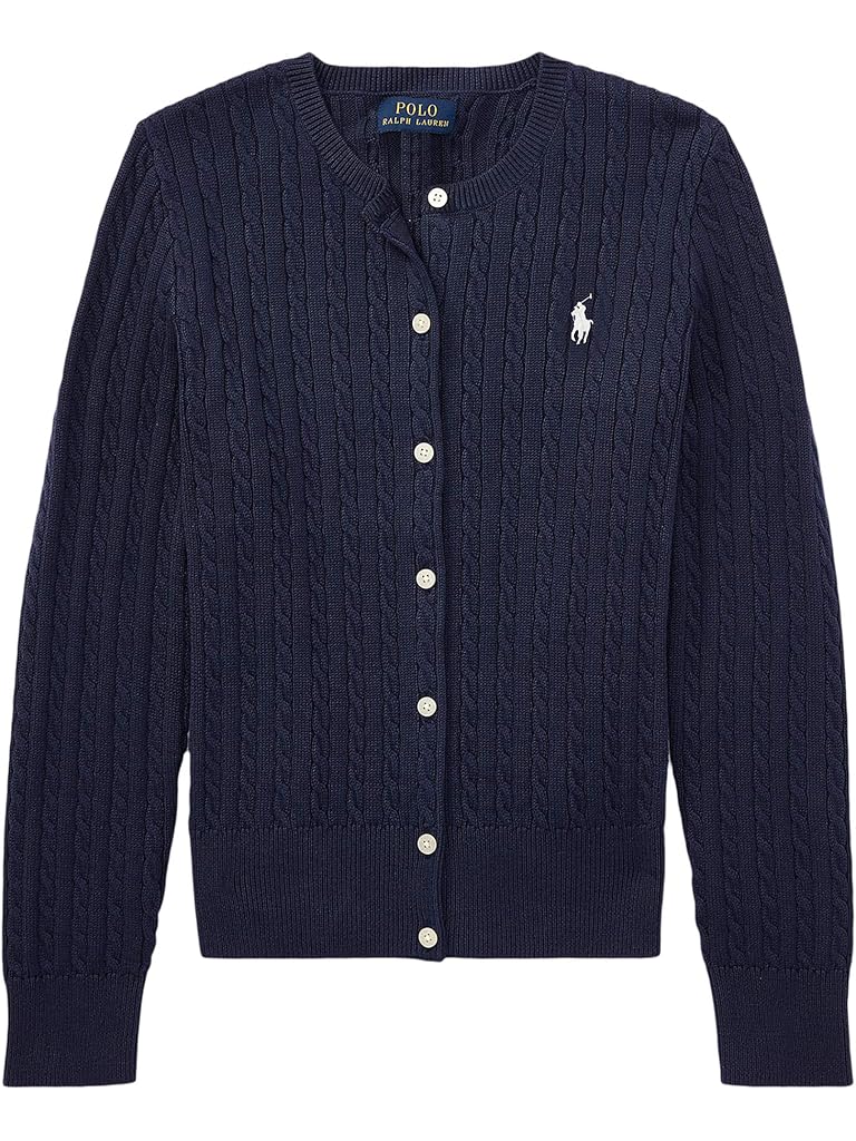 Polo Ralph Lauren Kids Cable Knit Cotton Cardigan (Big Kids)