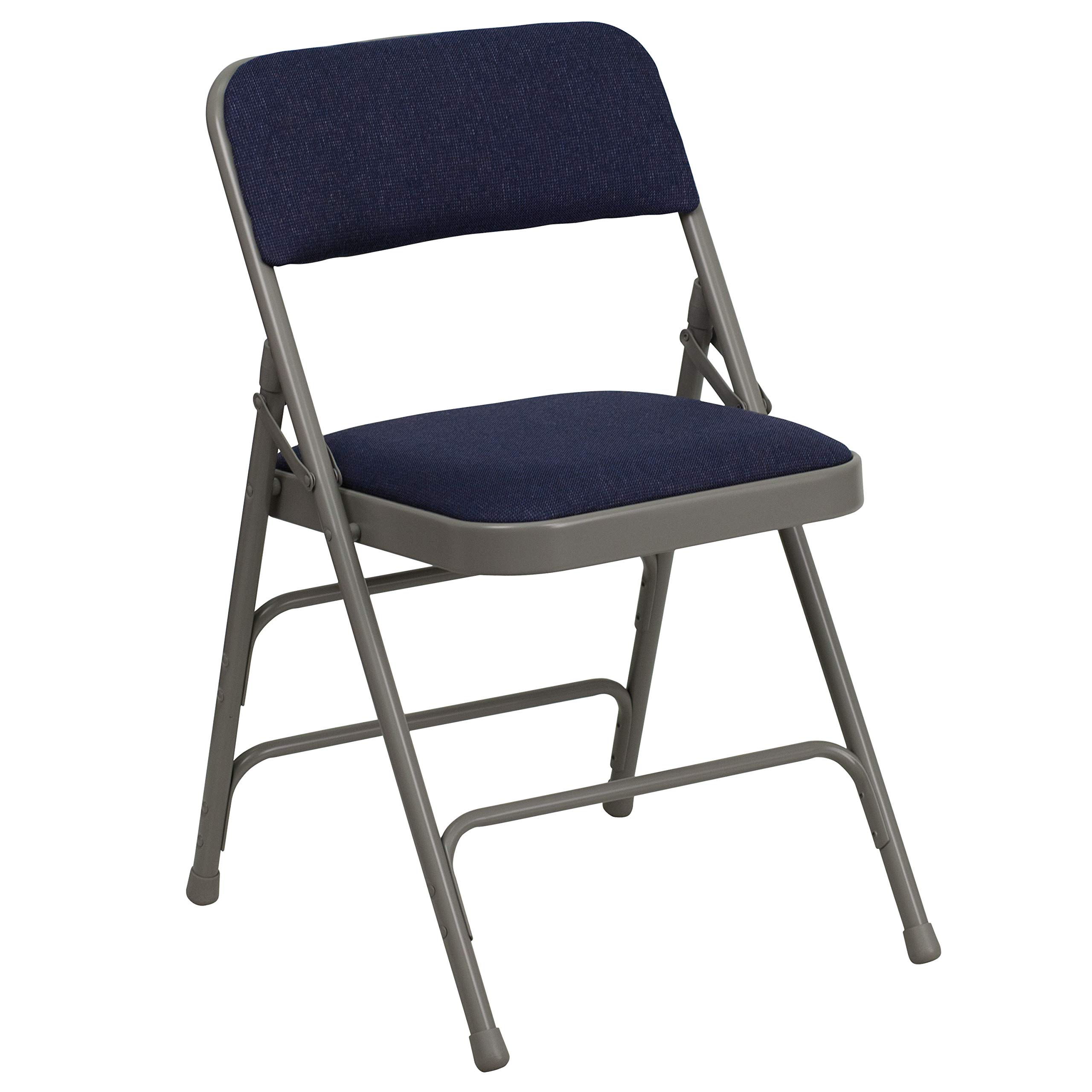 Cushioned folding chairs