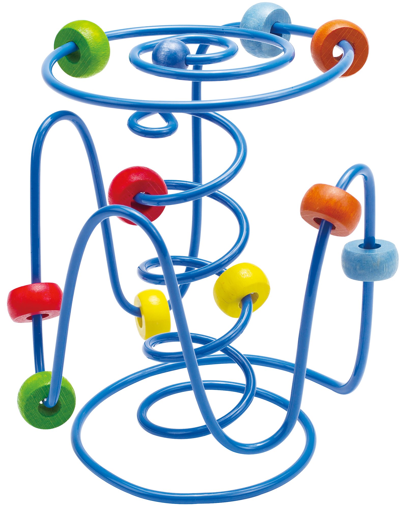 HapeSpring-A-Ling Bead Maze - Interactive Wooden Toy for Babies | Promotes Color Recognition | Perfect for Strollers and Travel Toys | Non-Toxic Materials | Ideal for Ages 6 Months+