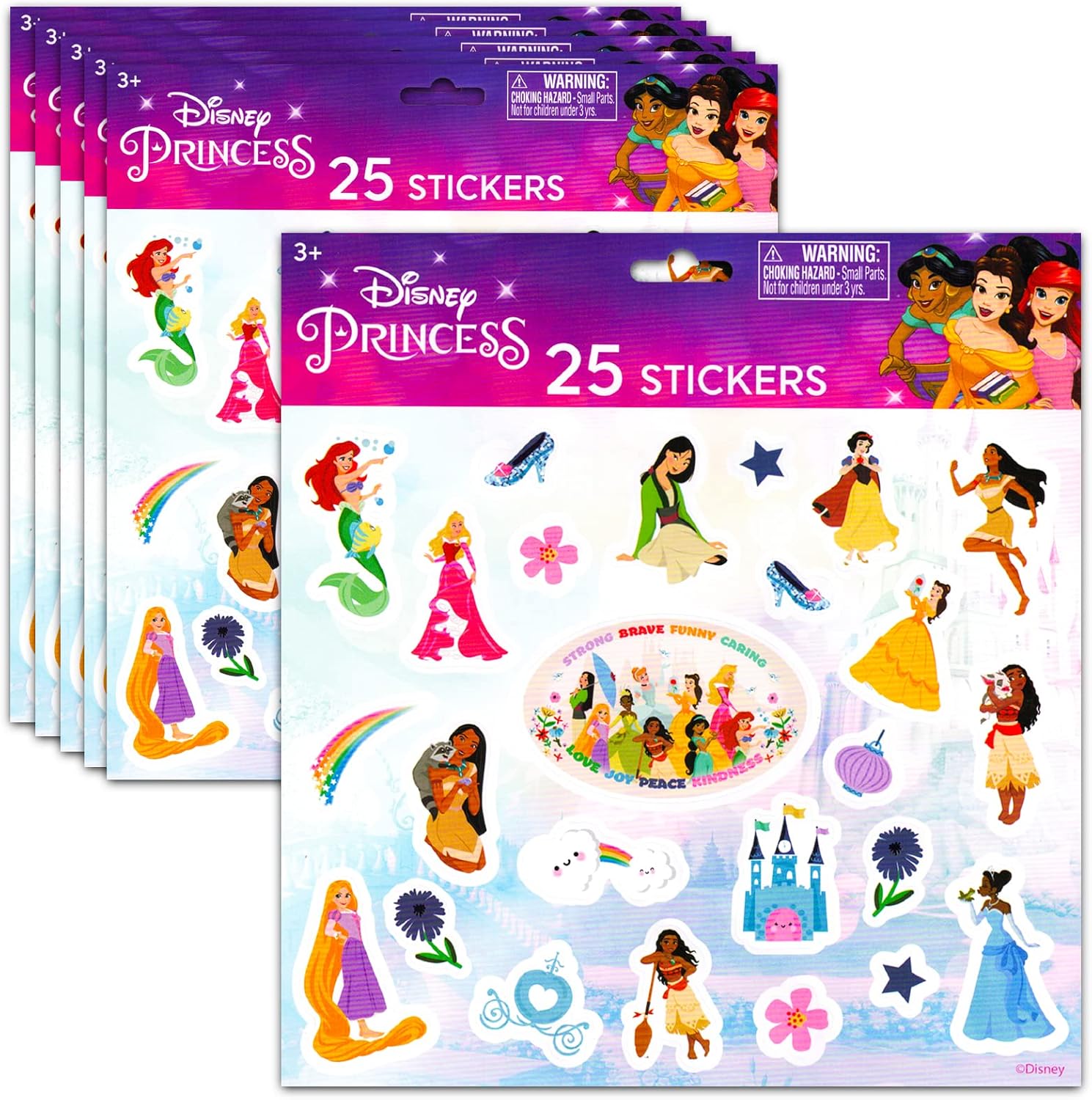 Amazon.com: Disney Princess Party Favors For Girls Kids - 6 Pack 