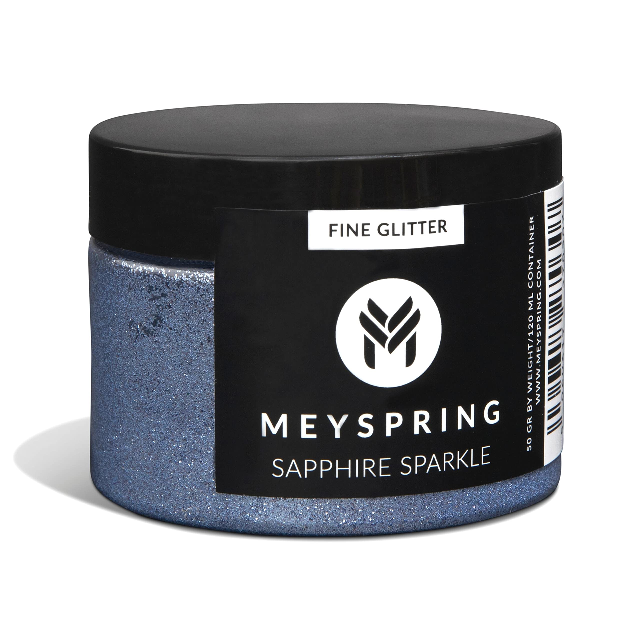 MEYSPRING Sapphire Sparkle - Blue Glitter for Resin - 50g - Fine Glitter for Crafts - Light Blue Glitter - Resin Glitter - Blue Epoxy Glitter - Loose Glitter - Fine Glitter for Resin