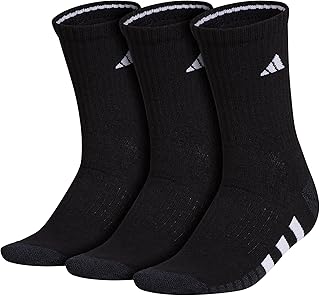 adidas Women's Cushioned Crew Socks with Arch Compression (3 Pairs)