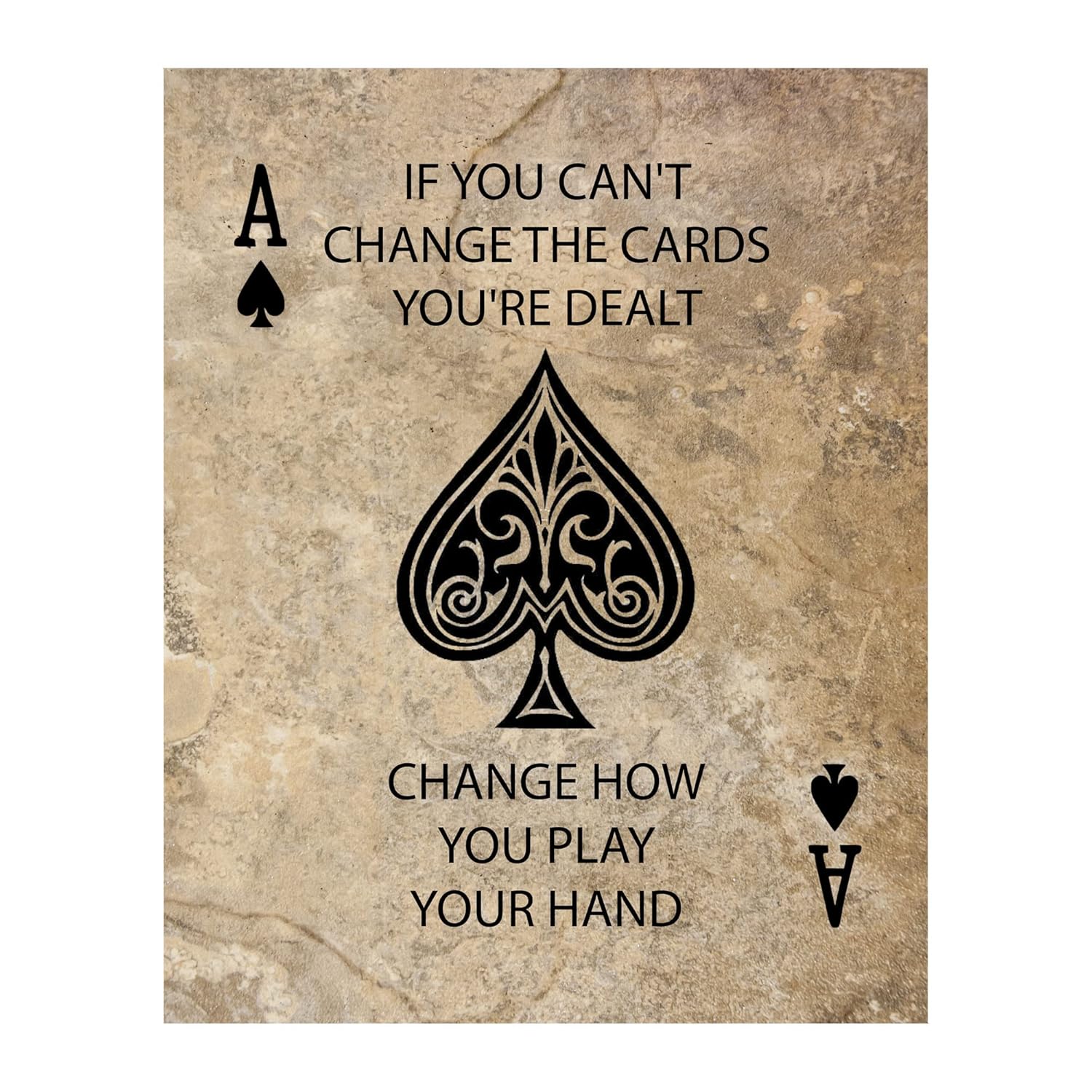 «Can’t Change the Hand You’re Dealt-Change How Play Hand»-Inspirational ...