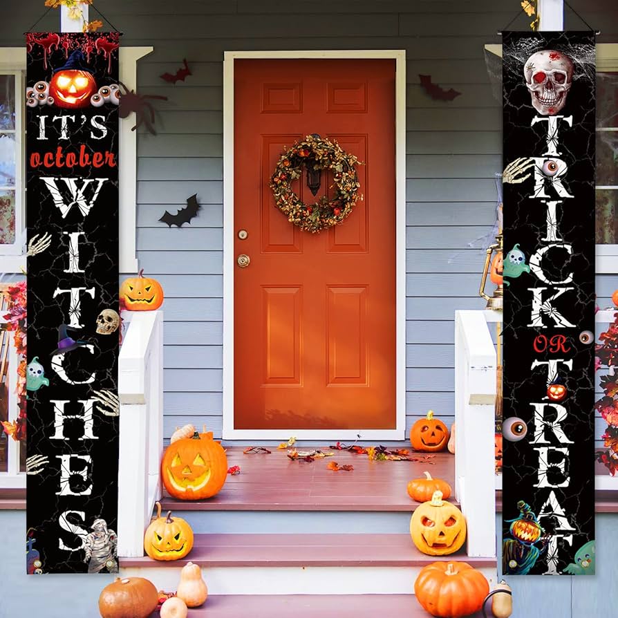 Amazon.com : Halloween Decorations Outdoor, Front Porch Halloween ...