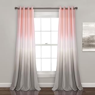 pale pink swag curtains