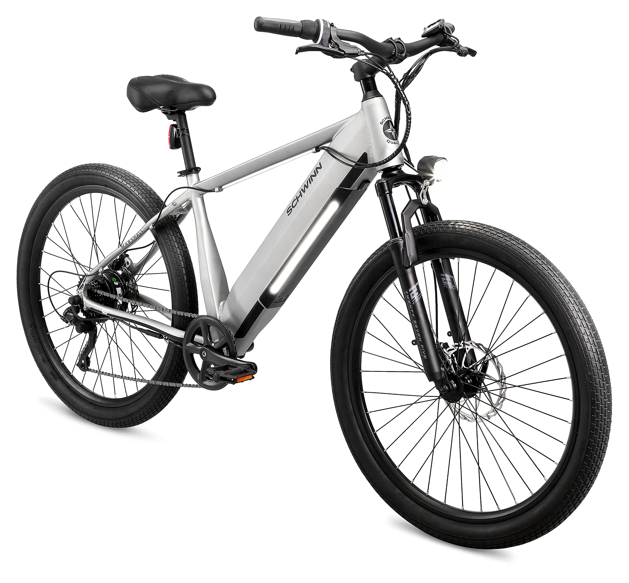 Schwinn Marshall Electric Hybrid Bike for Adults, Step-Thru and Step ...