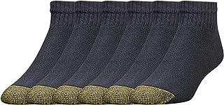 GOLDTOE Mens's 656p Cotton Ankle Athletic Socks, Multipairs