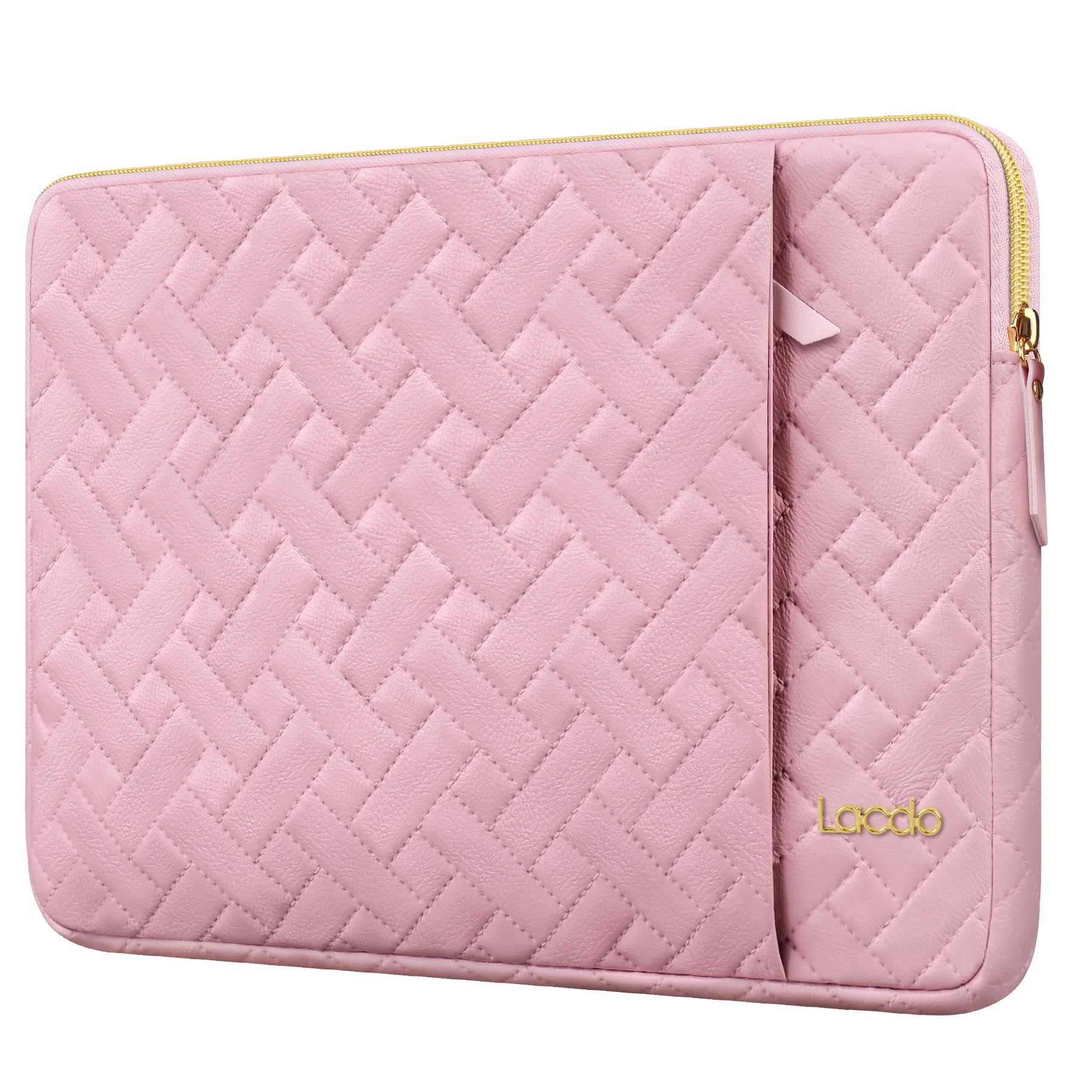 Lacdo14 Inch Laptop Sleeve Case for HP Lenovo Dell ASUS Acer Chromebook 14, HP Stream 14, Dell Inspiron 14 / Latitude 14, Lenovo ThinkPad 14 / IdeaPad 14, ASUS VivoBook/ZenBook 14 Computer Bag, Pink