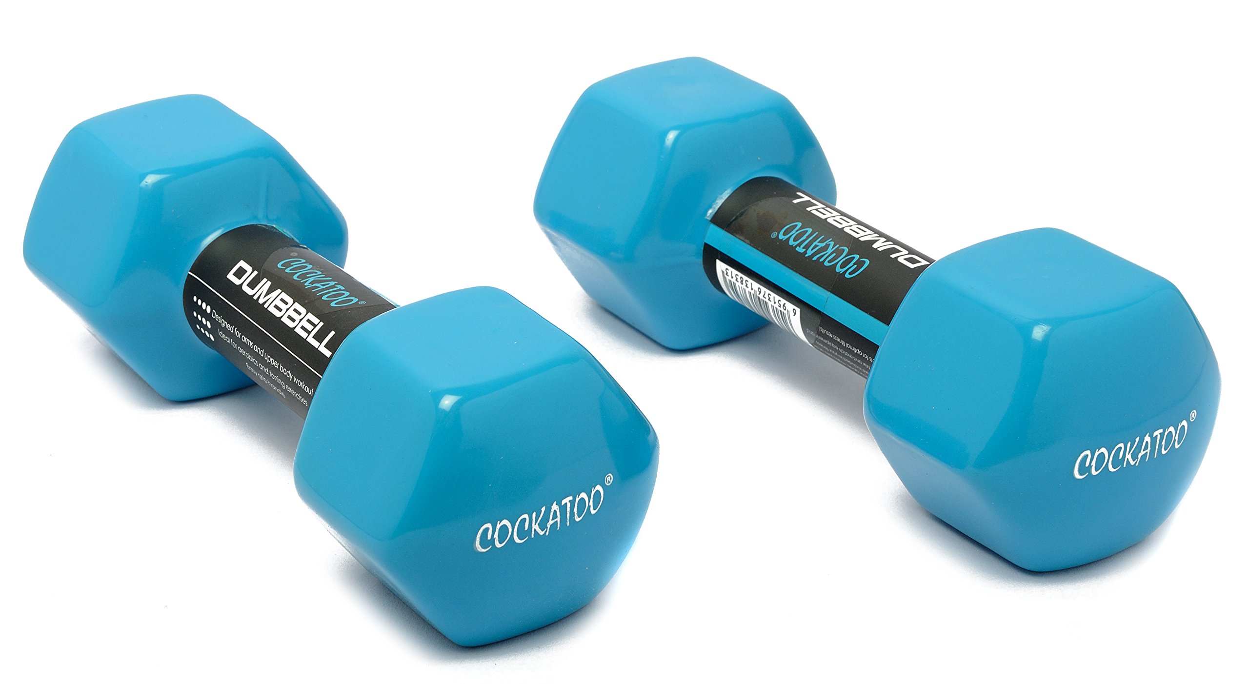 Cockatoo GY47 Integrated Dumbbells, 4kg Pack of 2 (Color may vary)