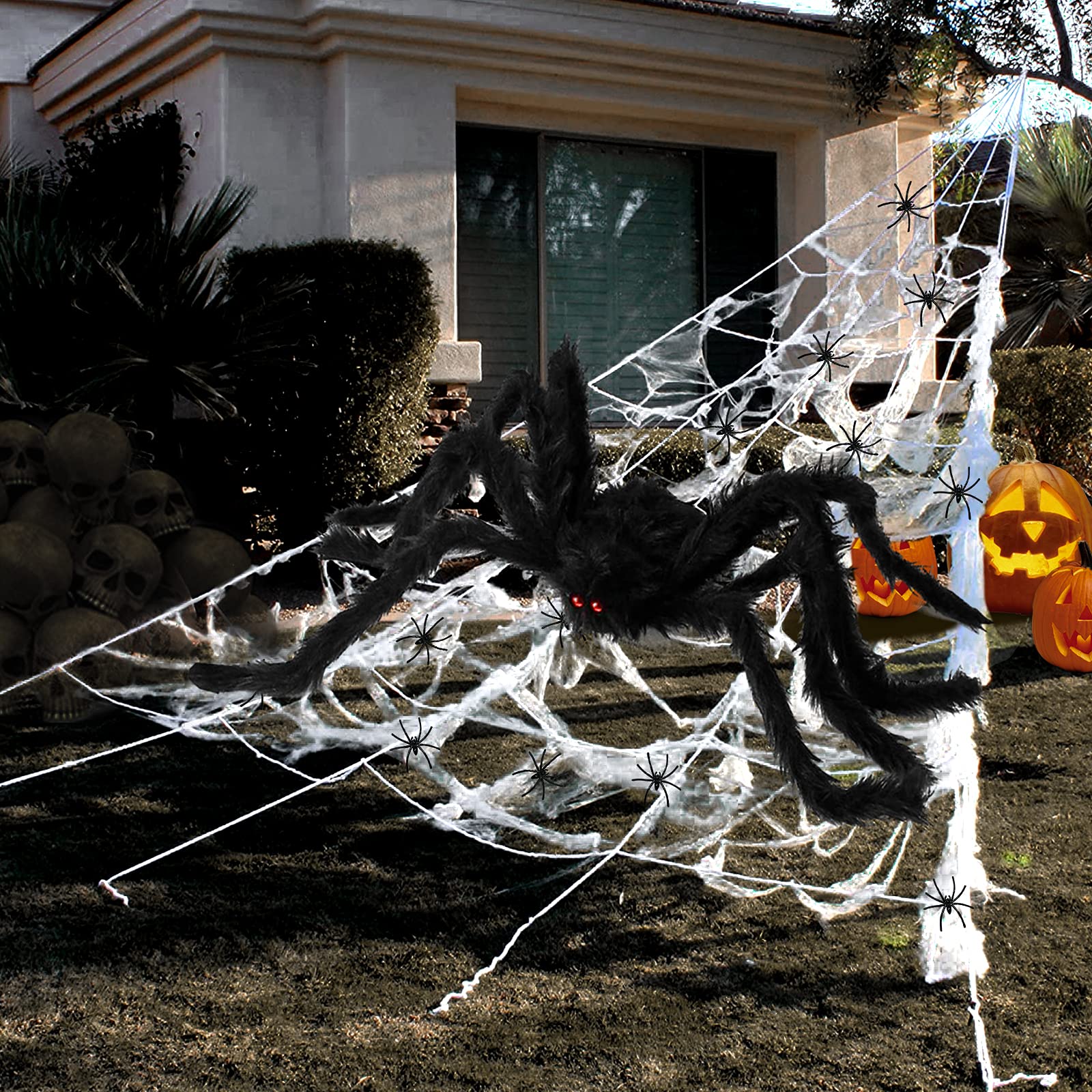 Amazon.com: Halloween Decorations Outdoor 295\'\' Halloween Spider ...