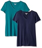 Women&apos;s Classic-Fit Short-Sleeve V-Neck T-Shirt&comma; Multipacks