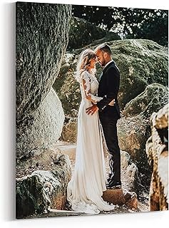 Personalized Custom Canvas Prints: Photo On Canvas 18X24 Transform Your Photos into Stunning Framed Wall Art Digitally Pri...