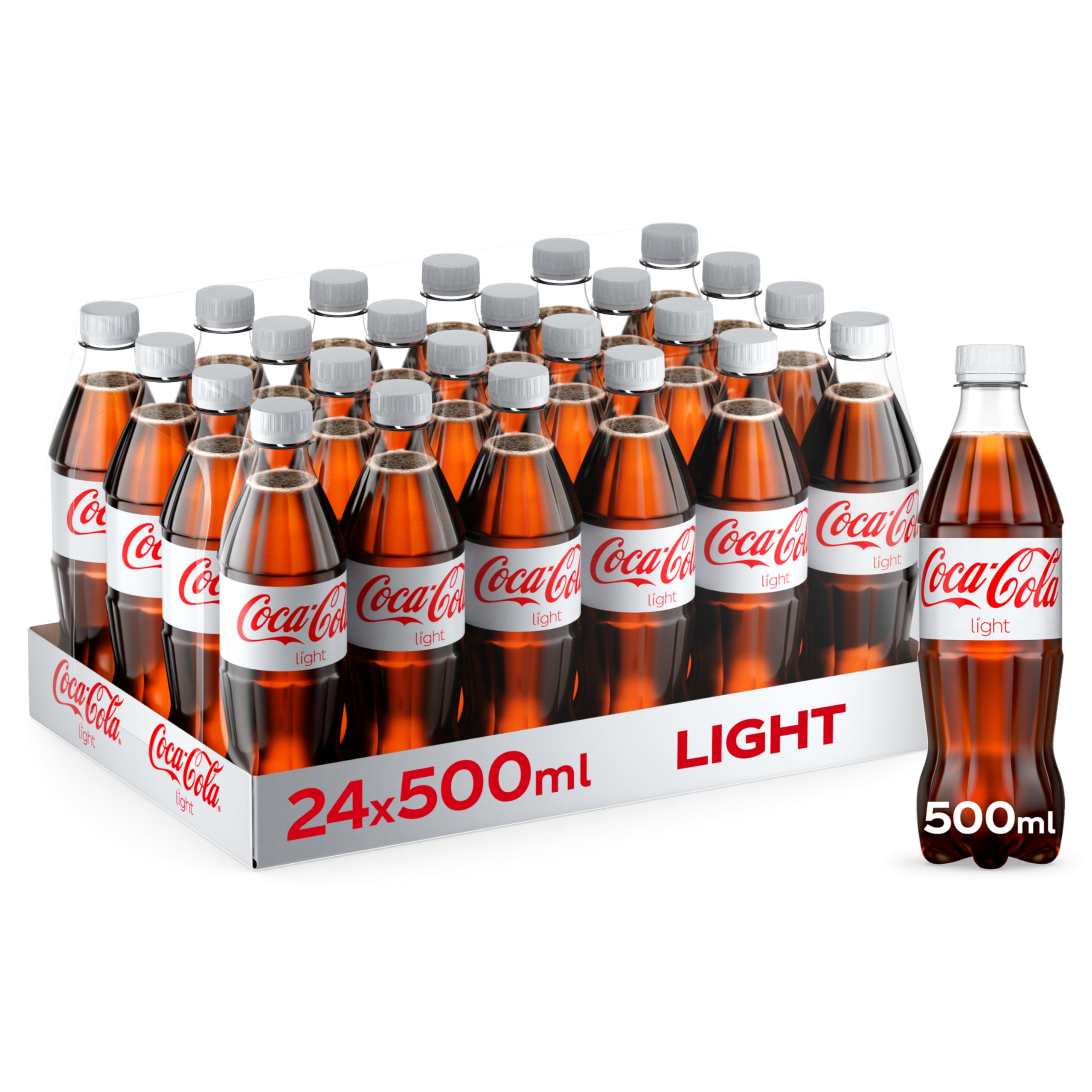 CCOCA-COLA Light, Carbonated Soft Drink, PET 500ml, pack of 24