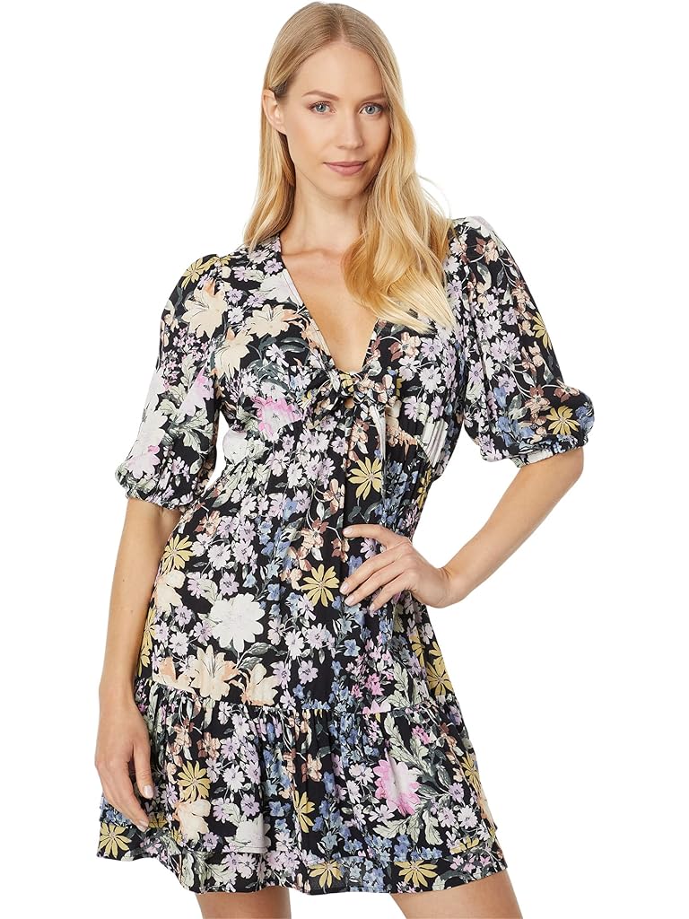 Saltwater Luxe Floral Oasis Short Sleeve Mini Dress