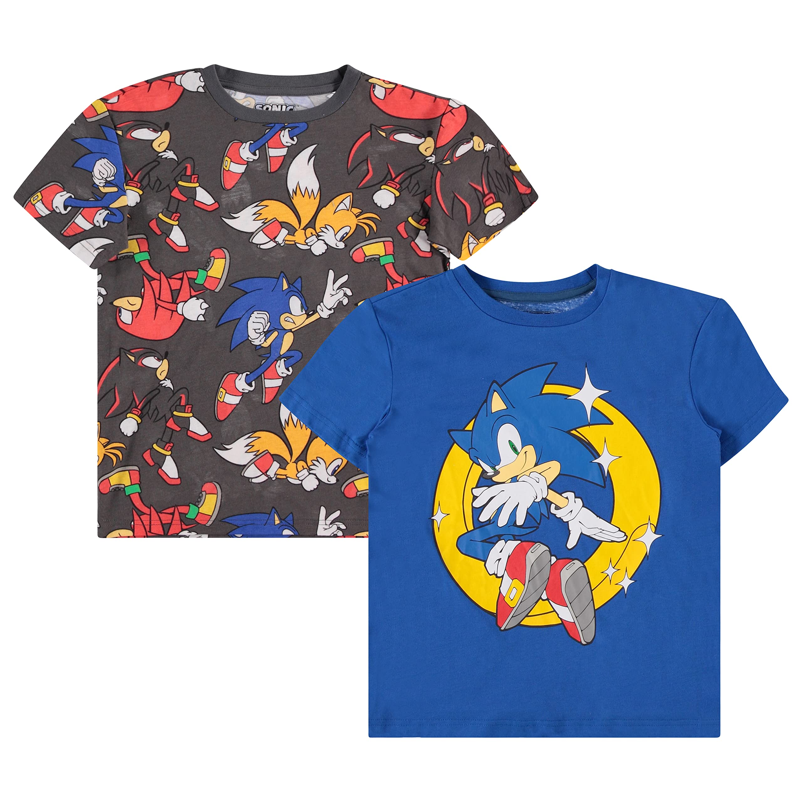 Buy Boys Sonic The Hedgehog Shirts - 2 Pack of Sonic The Hedgehog T ...