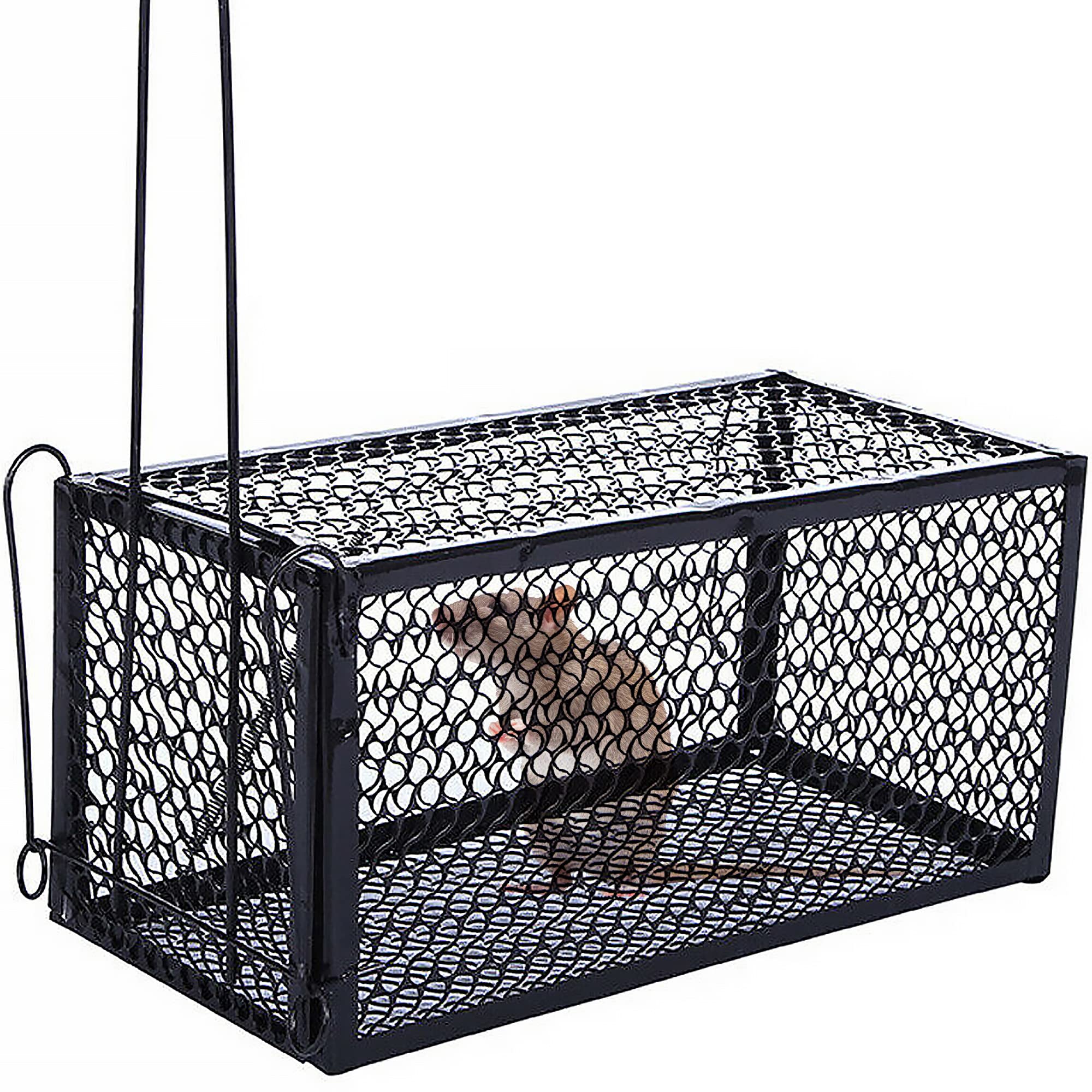 Themodernstore Rat Mouse and Rodent Snap Trap Cage 24cm x 11cm x 11cm (black color)