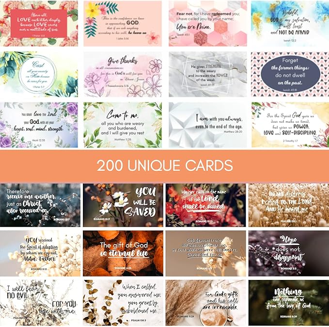 Amazon.com : BRYTEFY 200 Prayer Cards for Women and Men with Assorted ...