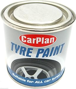 CarPlan Tyre Paint Black Car Plan Paint Black Tyre Paint Bike Tyre Paint Tin New