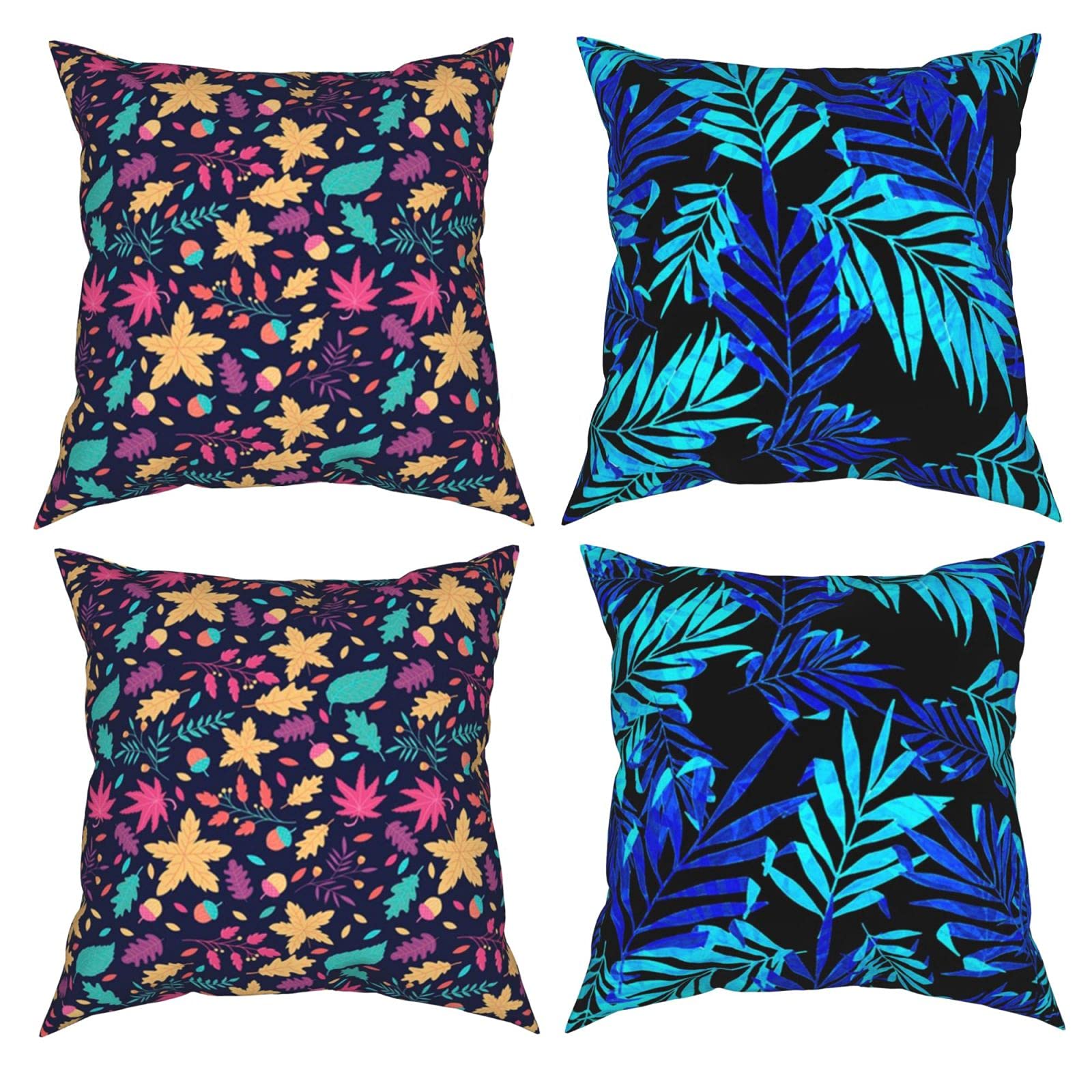 Amazon.com: Hawaiian Print Pillow Covers 12x12 inch Farmhouse ...