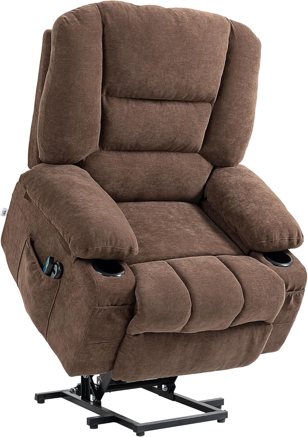 Amazon.com: HOMCOM Power Lift Recliner Chair Sofa with Vibration ...