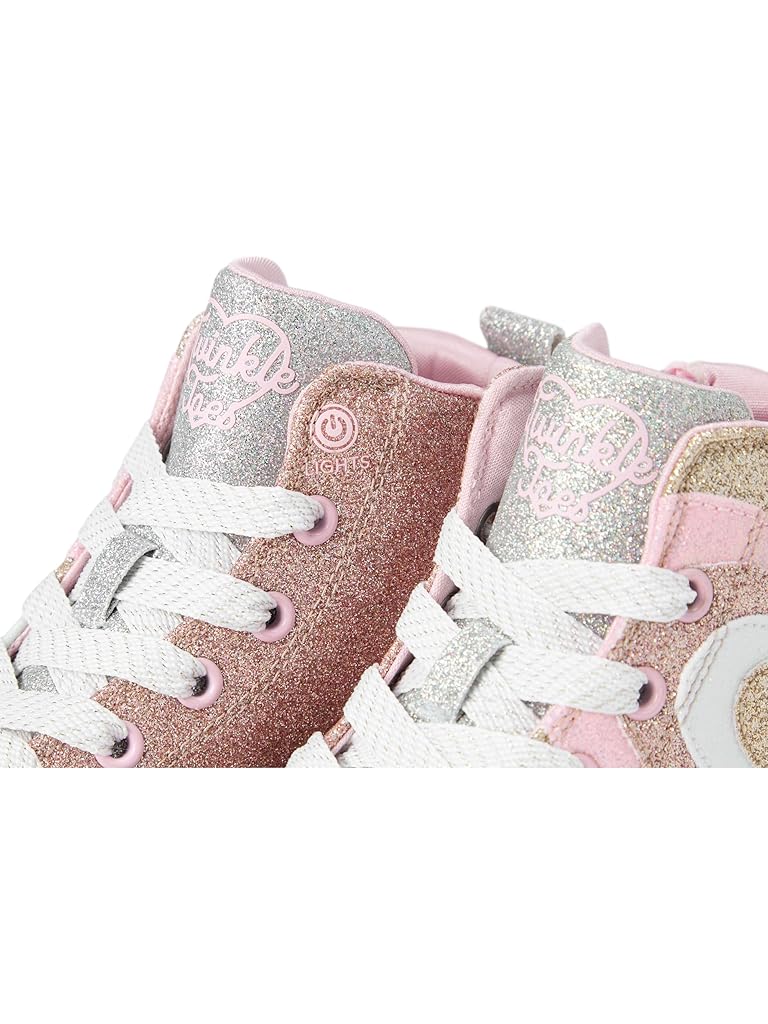 Metallic SKECHERS KIDS Twinkle Sparks - Heart Pop (Little Kid)