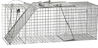 Havahart 1085 Large 1-Door Easy Set & Release Humane Live Animal Trap for Armadillos, Cats, Groundhogs, Muskrats, Nutria, ...