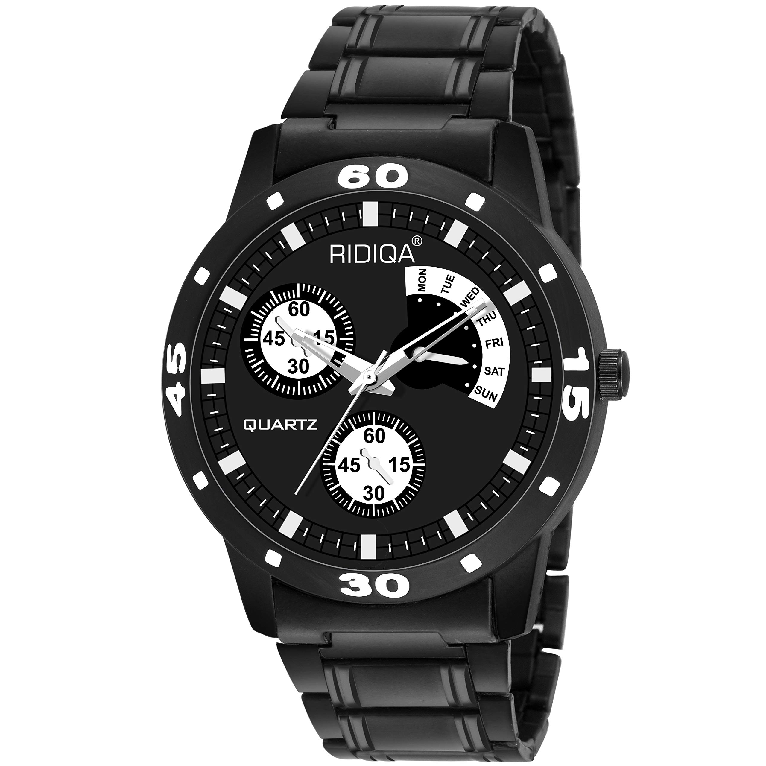 RIDIQAAnalog Black Dial Wrist Watch for Men