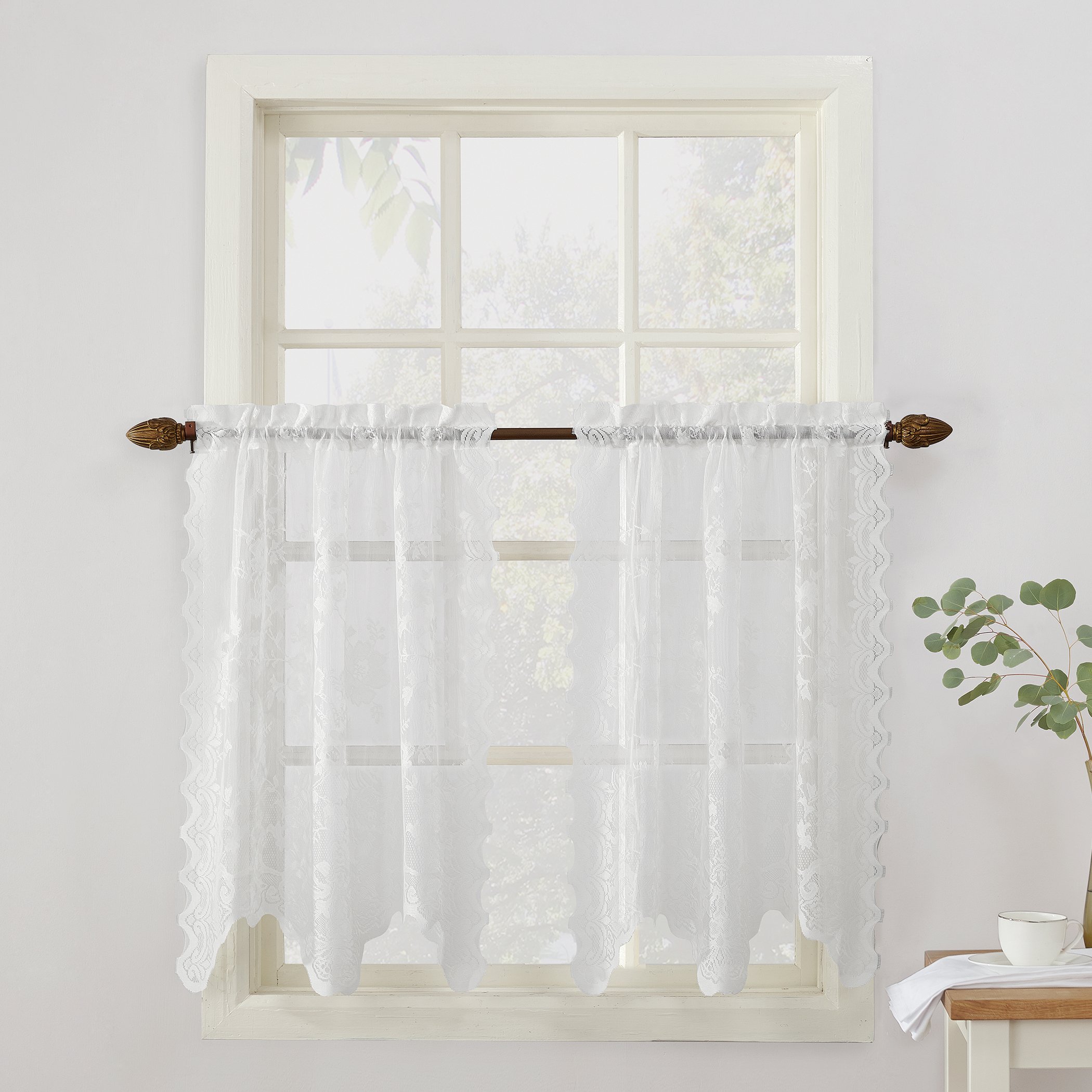 Irish lace curtains