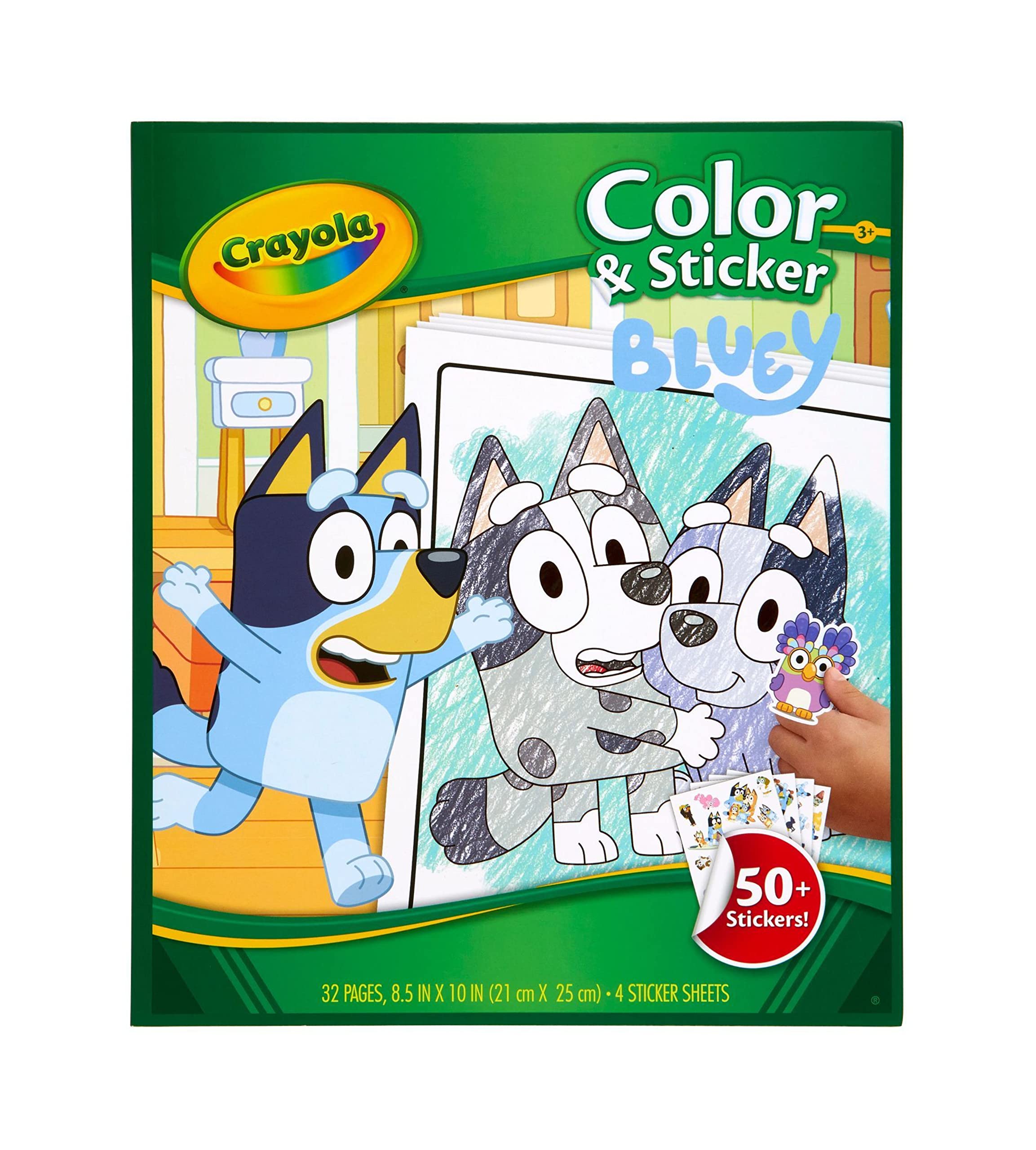 Buy Crayola Bluey Color & Sticker Activity, Bluey Coloring Pages, 32 ...