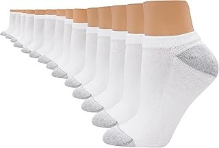 Hanes Women's Value, No Show Soft Moisture-wicking Socks, Available in 10 and 14-packs