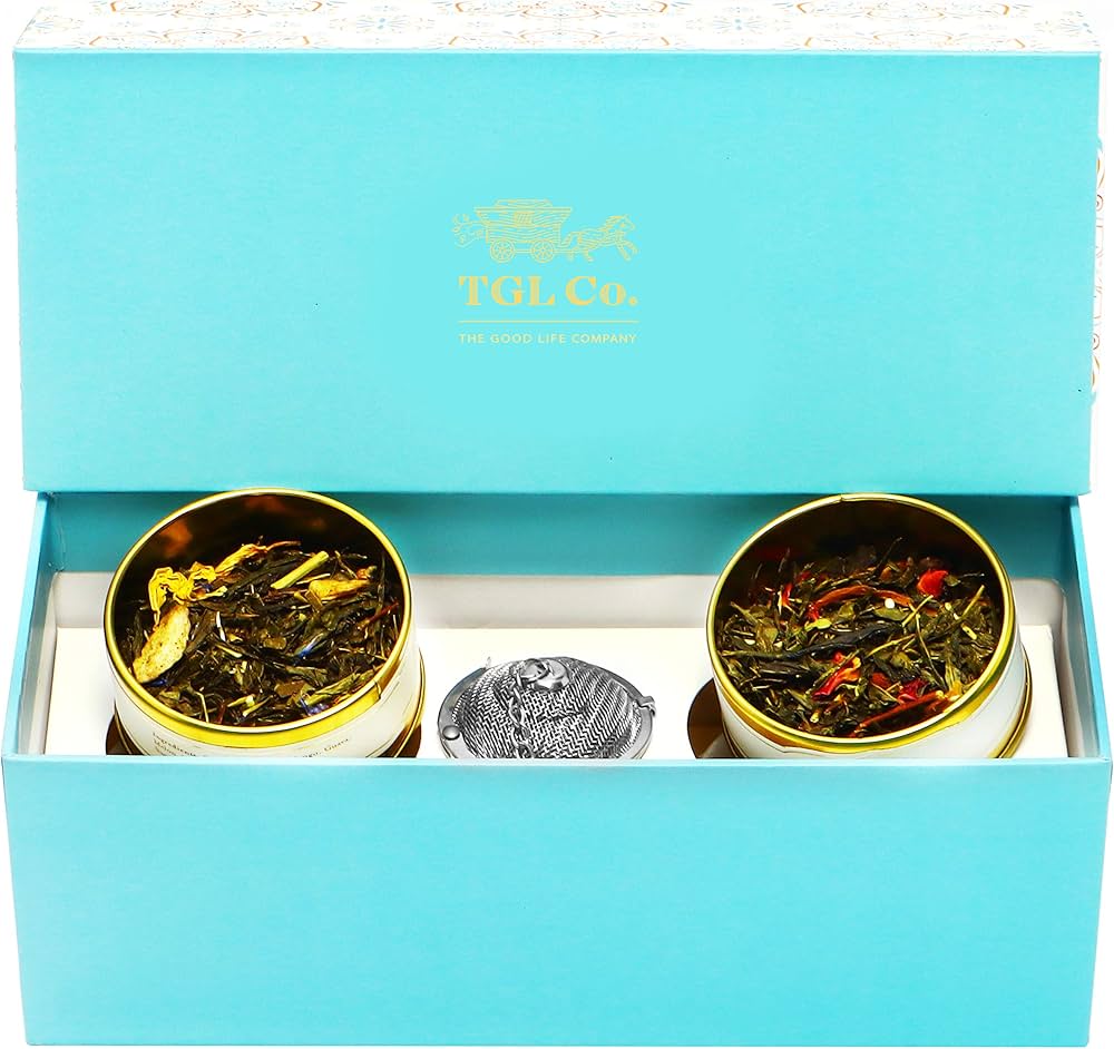 TGL Crafted Celebration (Teal) Tea Gift Box | Diwali Gifts | Gift ...